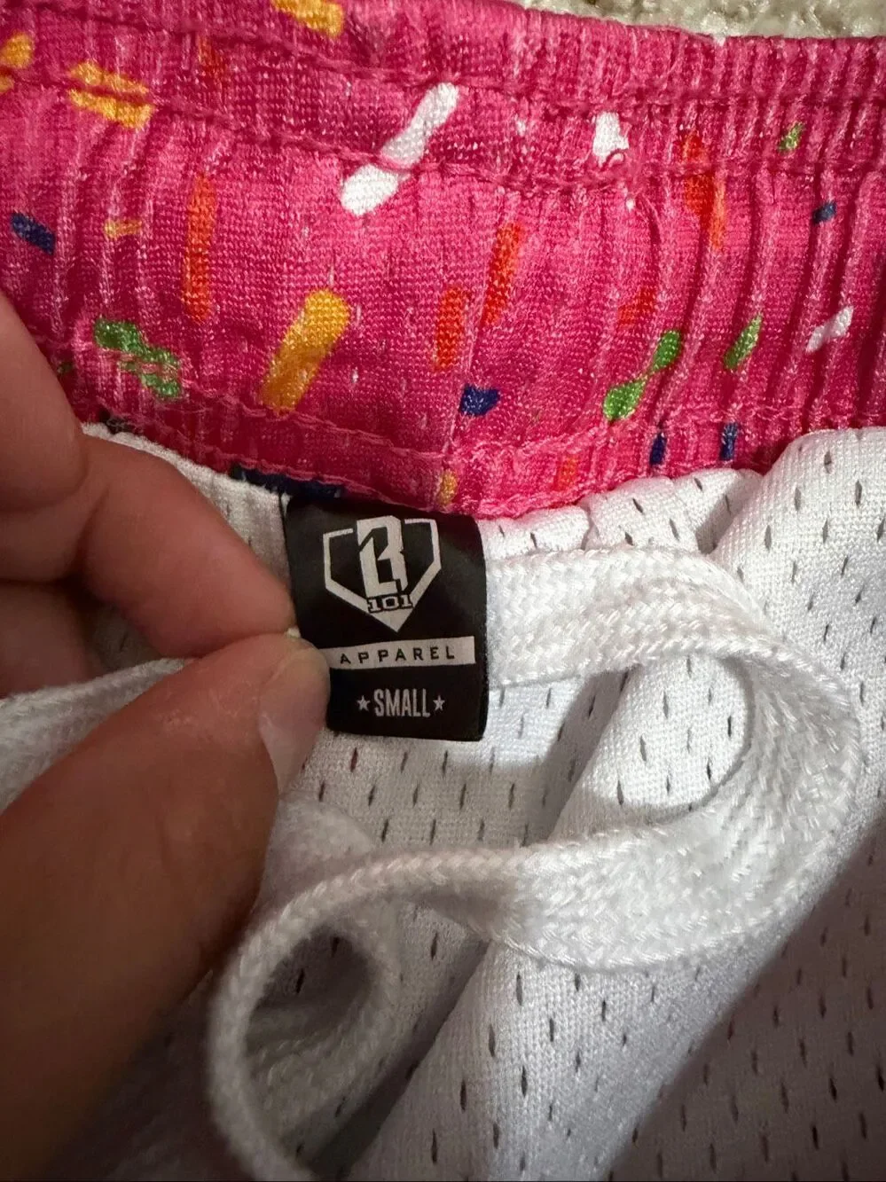 Baseball Lifestyle 101 Adult Ice Cream Shorts Size Small